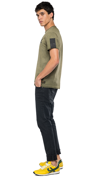 ガーメントダイコットンジャージーARMY Tシャツ 詳細画像